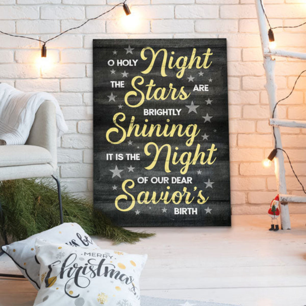 O Holy Night Premium Christmas Canvas