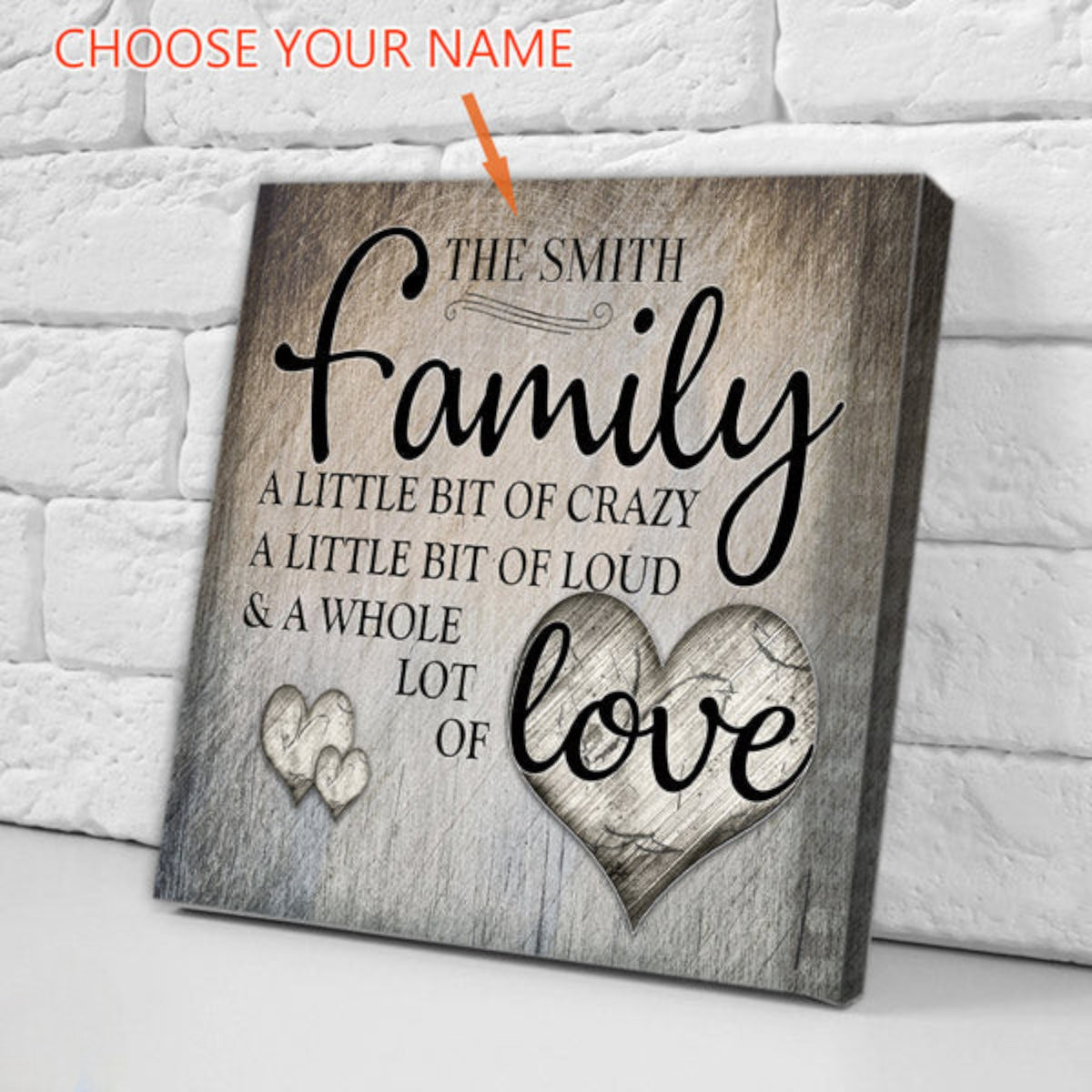 Personalized Family.. Love Premium Canvas