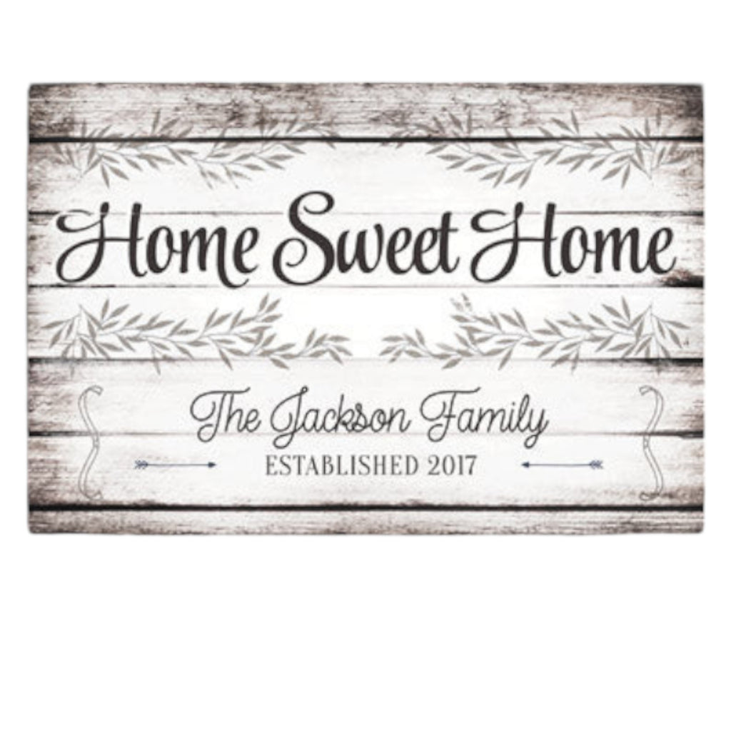 Personalized Home Sweet Home Premium Canvas