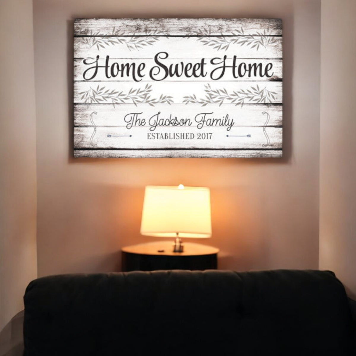 Personalized Home Sweet Home Premium Canvas