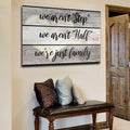 We Arent Half Step, Just Family Premium Canvas