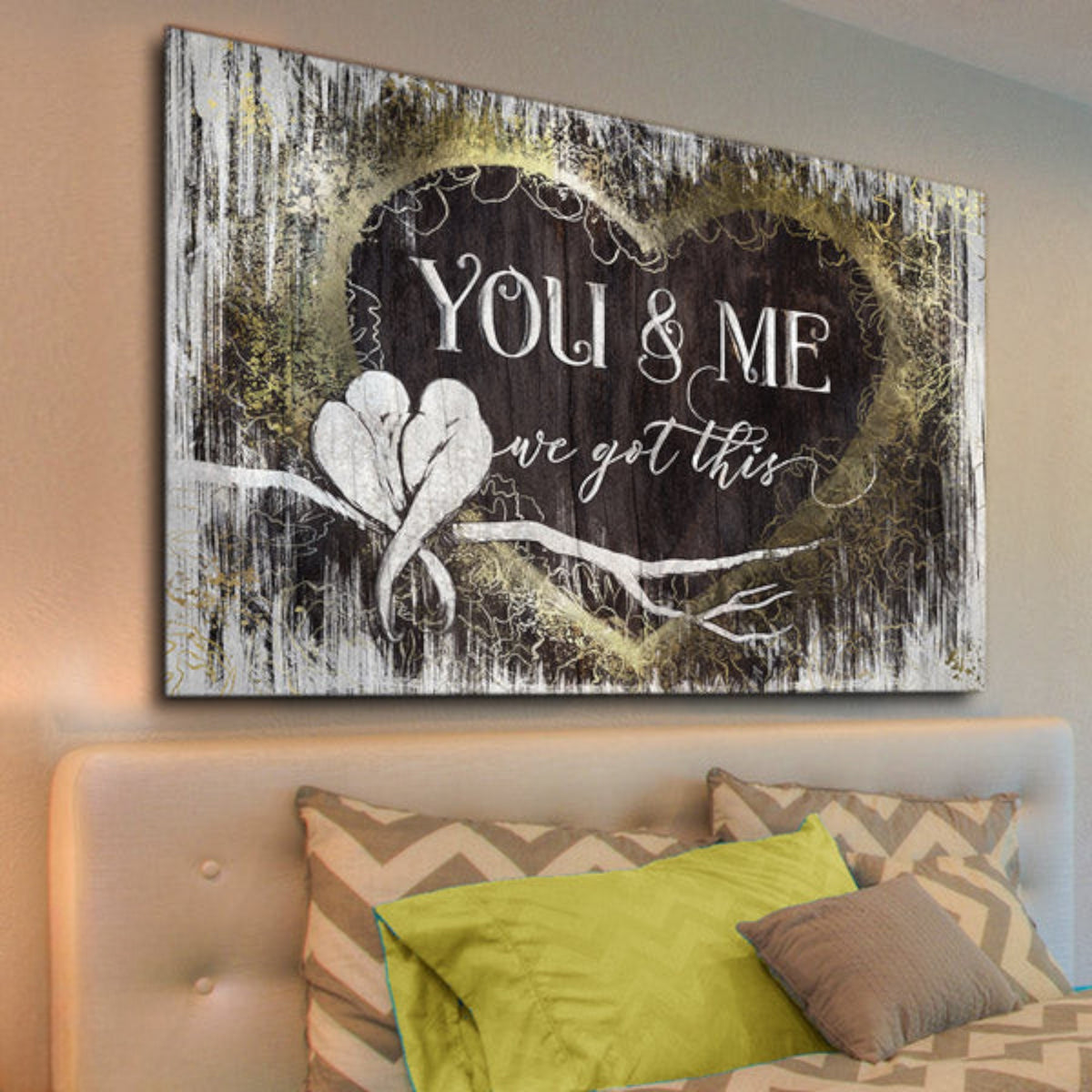You And Me, We Got This Premium Heart Canvas