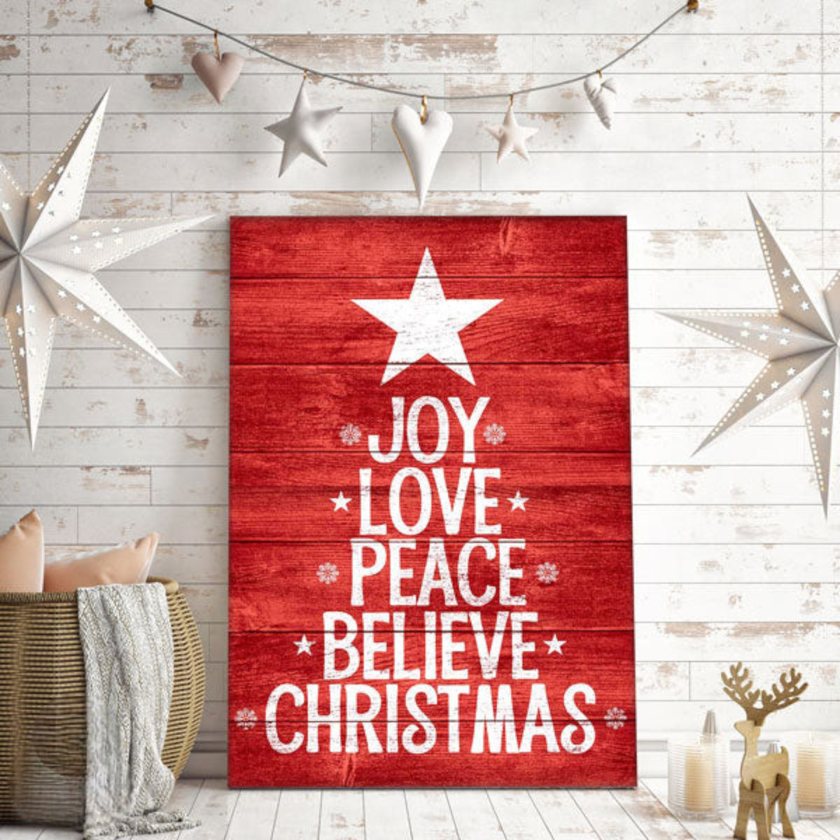 Joy, Love ... Christmas Premium Canvas