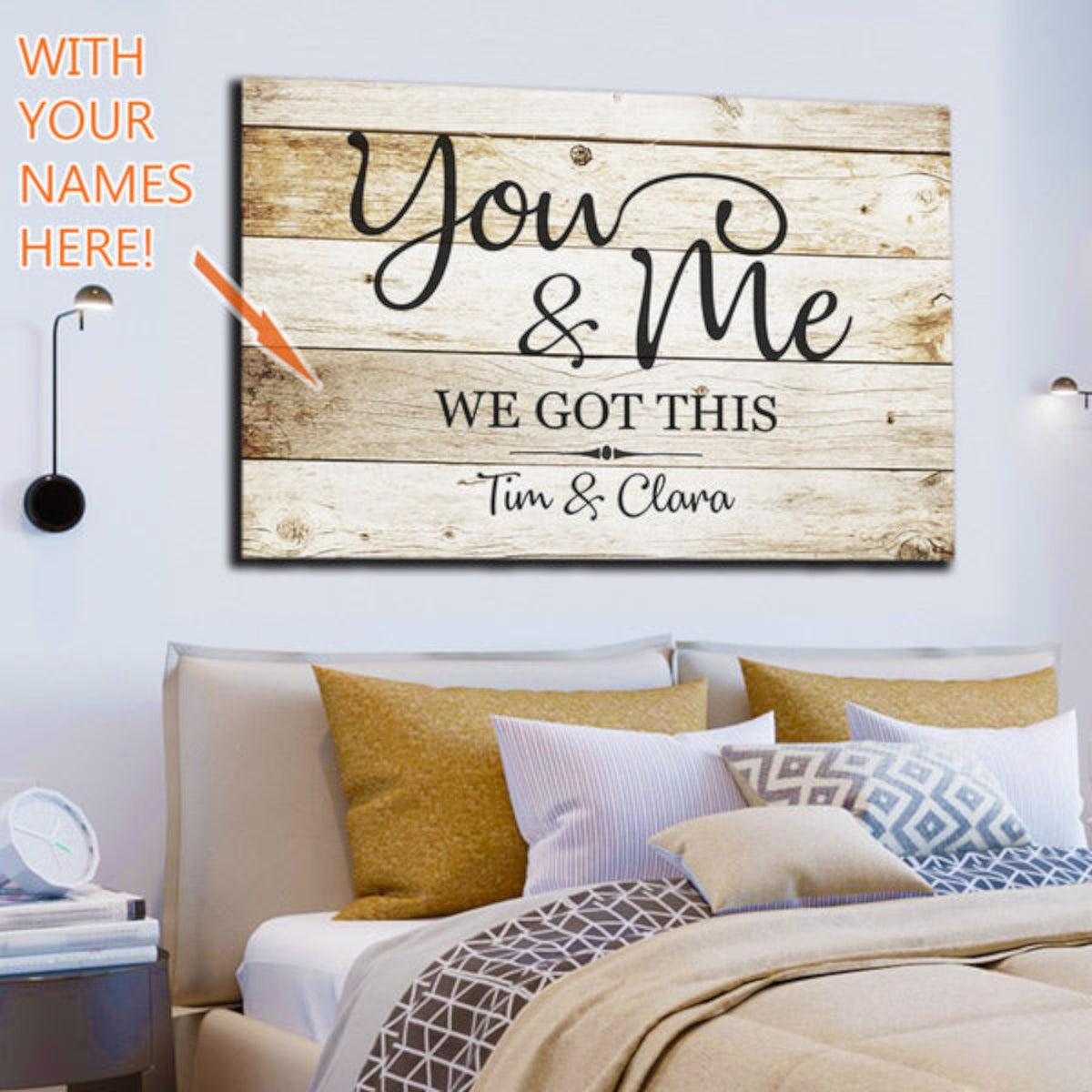 Personalized You and Me - We Got This Premium Canvas