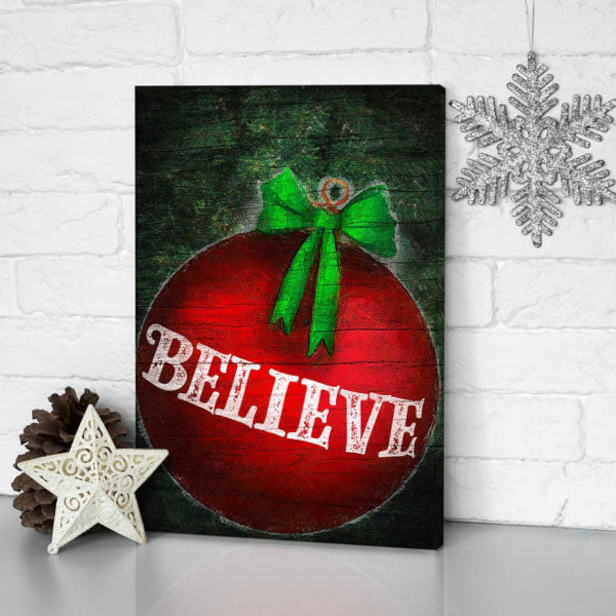 BELIEVE Premium Christmas Canvas