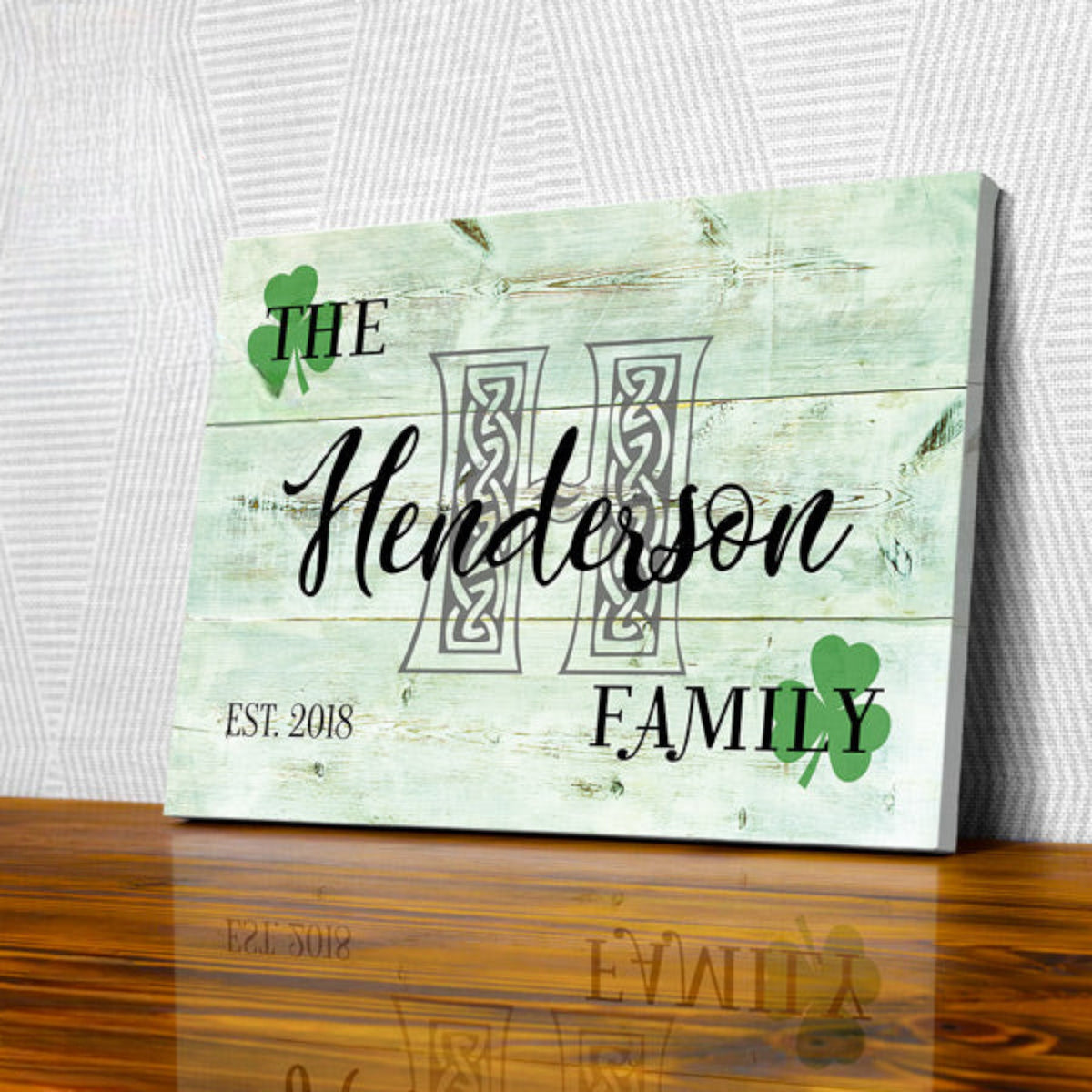 Personalized Irish Family Name Premium Canvas