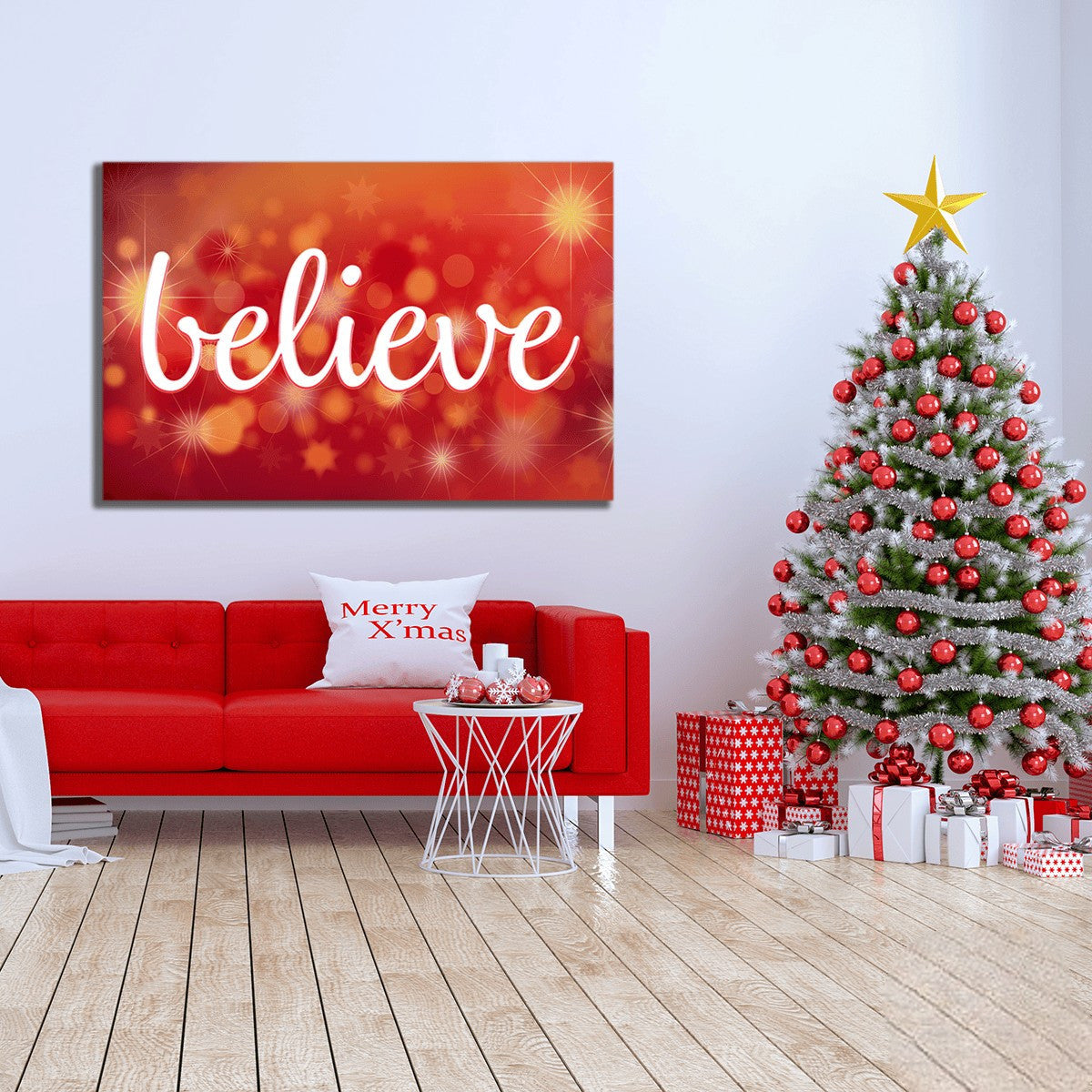 Believe Premium Printed Canvas