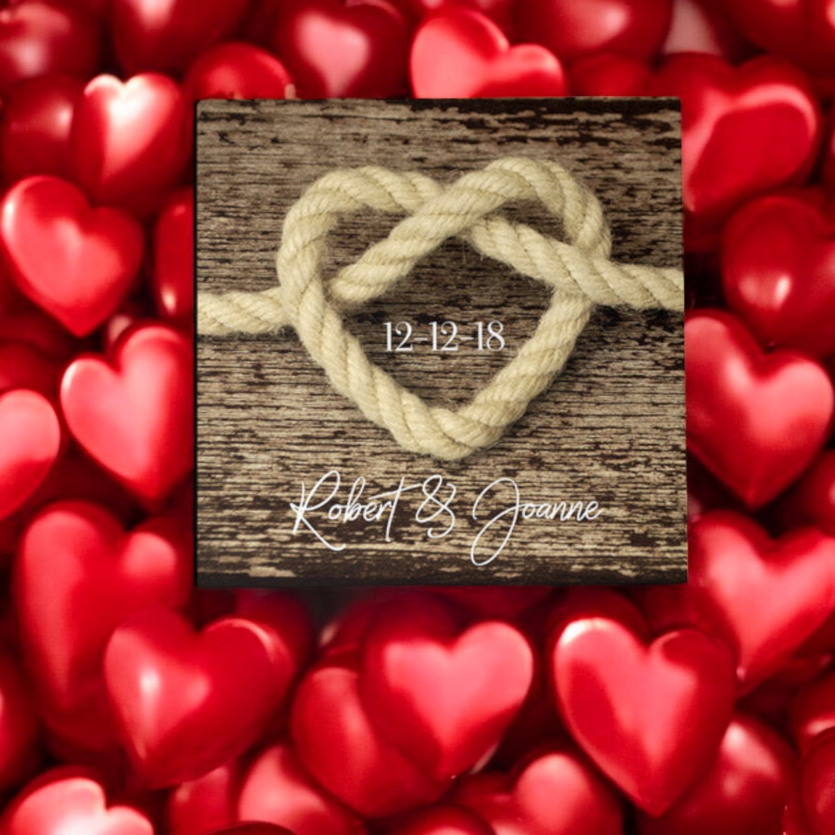 Personalized Tie The Knot Premium Canvas