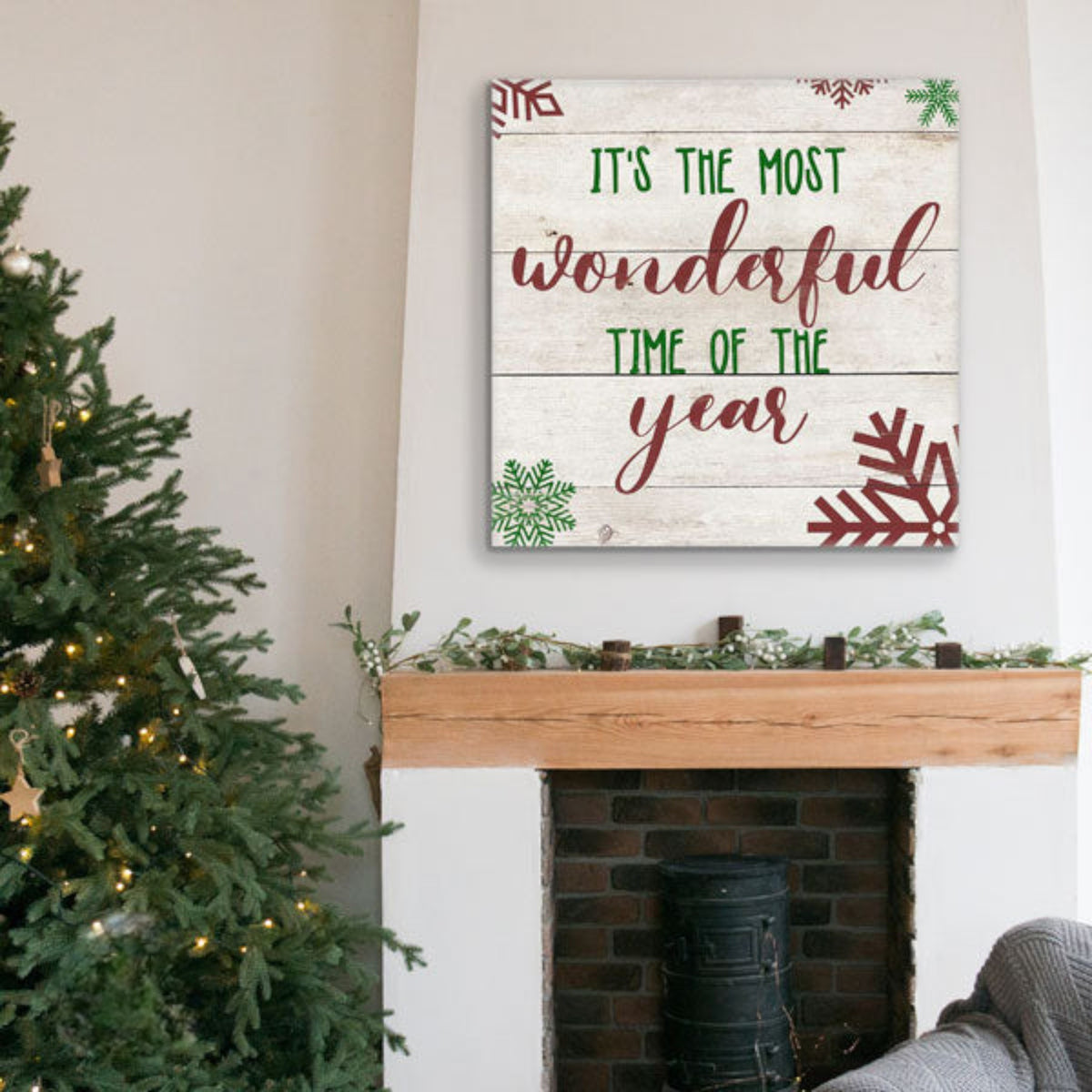 Most Wonderful Time Of The Year Premium Christmas Canvas
