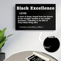 Black Excellence Canvas Wall Art