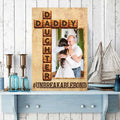 Custom Photo Daddy And Daughter Unbreakablebond Canvas Wall Art
