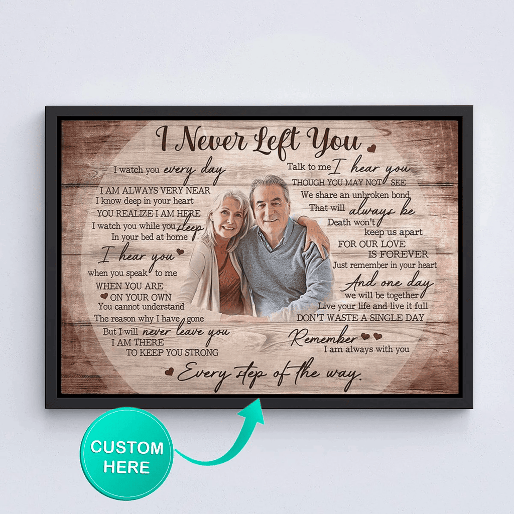 Custom Photo I Never Let You - Memorial Canvas Wall Art Prints