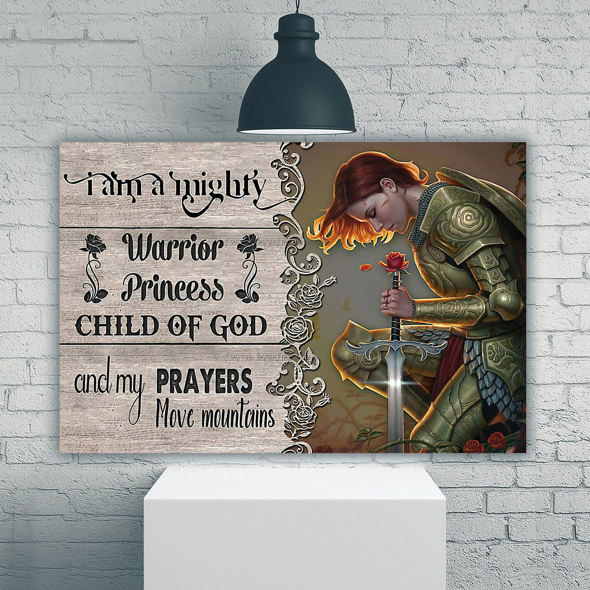 I Am A Mighty Warrior Princess Child Of God Canvas Wall Art Prints