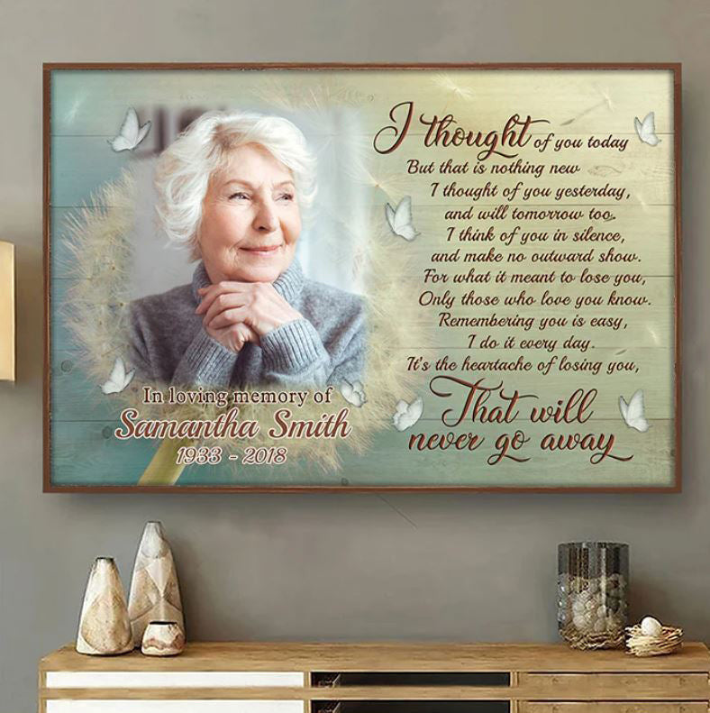 In Loving Memory Never Go Away Canvas Wall Art