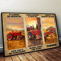 It Cannot Be Inherited Tractor Farm Canvas Print Wall Art