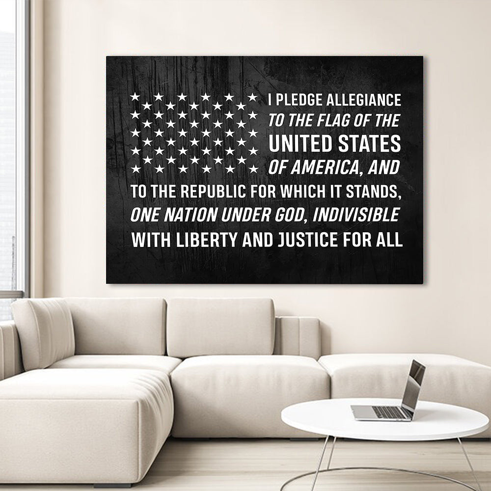 Liberty Justice For All Canvas Wall Art