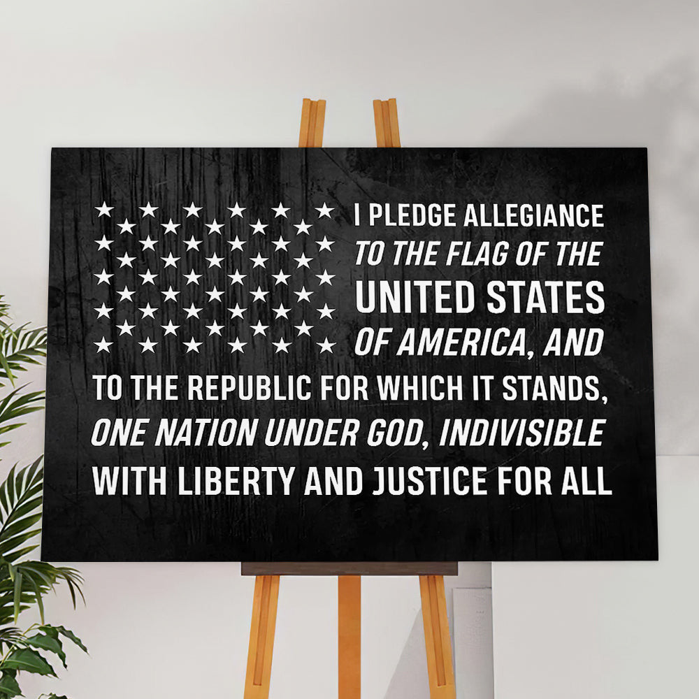 Liberty Justice For All Canvas Wall Art
