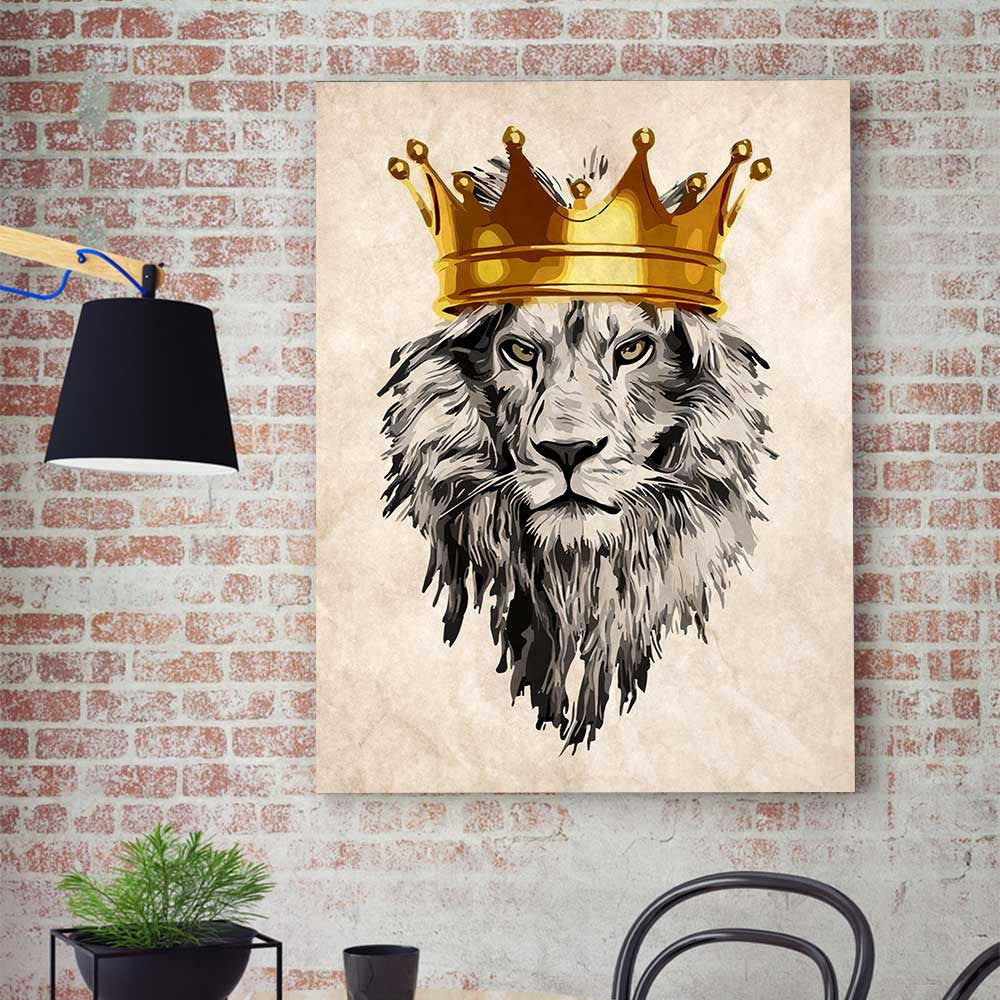 Lion King Crown Canvas Prints