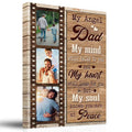 My Angel Dad My Mind Still Talks To You Memorial Matte Canvas