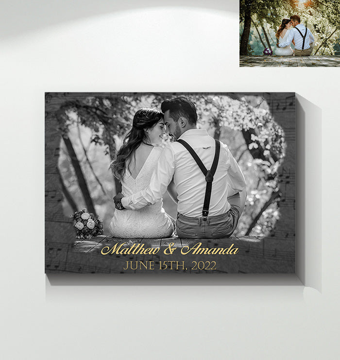 Personalized Anniversary Canvas Wall Art