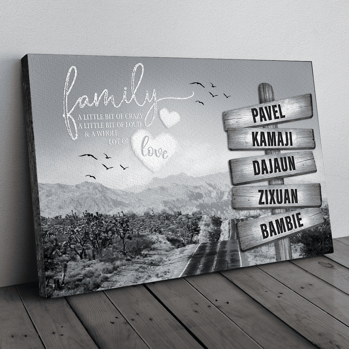 Personalized Family A Whole Of Love Canvas Wall Art - Family Canvas