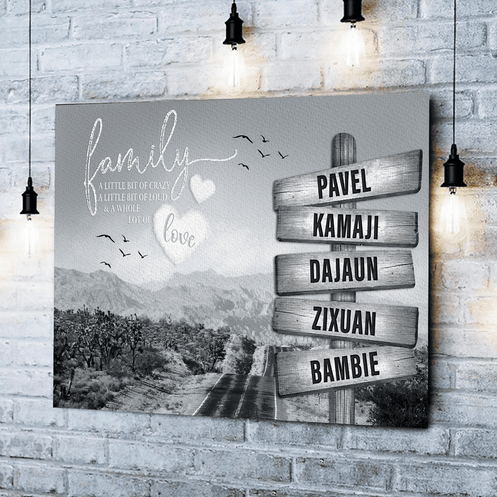 Personalized Family A Whole Of Love Canvas Wall Art - Family Canvas