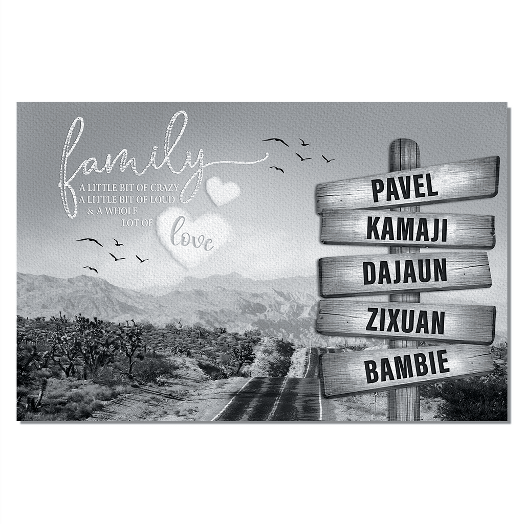Personalized Family A Whole Of Love Canvas Wall Art - Family Canvas
