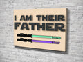 Personalized I Am Their Father For Fathers Day Canvas Wall Art