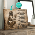 Personalized I Play Softball Canvas Wall Art - Wall Art Decor For Softball Lovers