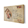 Personalized Im So Glad Youre My Mom Canvas Wall Art