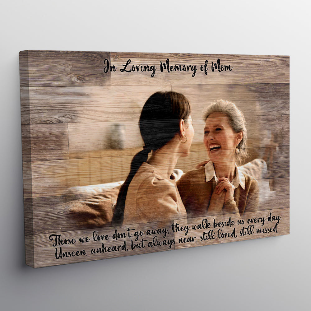 Personalized In Loving Memory Of Mom Canvas Wall Art