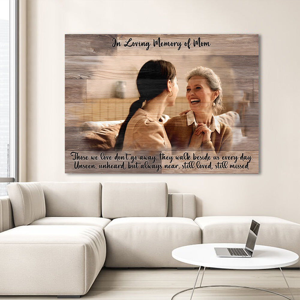 Personalized In Loving Memory Of Mom Canvas Wall Art