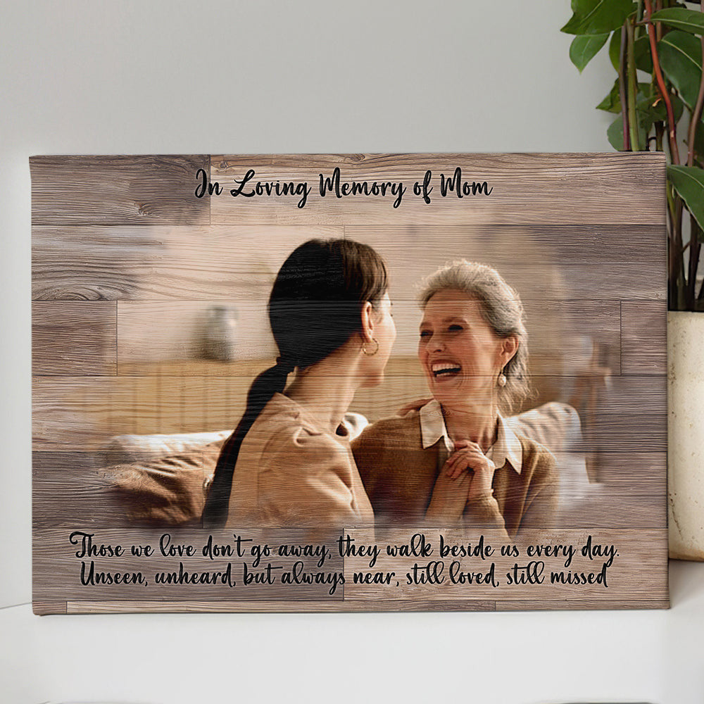 Personalized In Loving Memory Of Mom Canvas Wall Art
