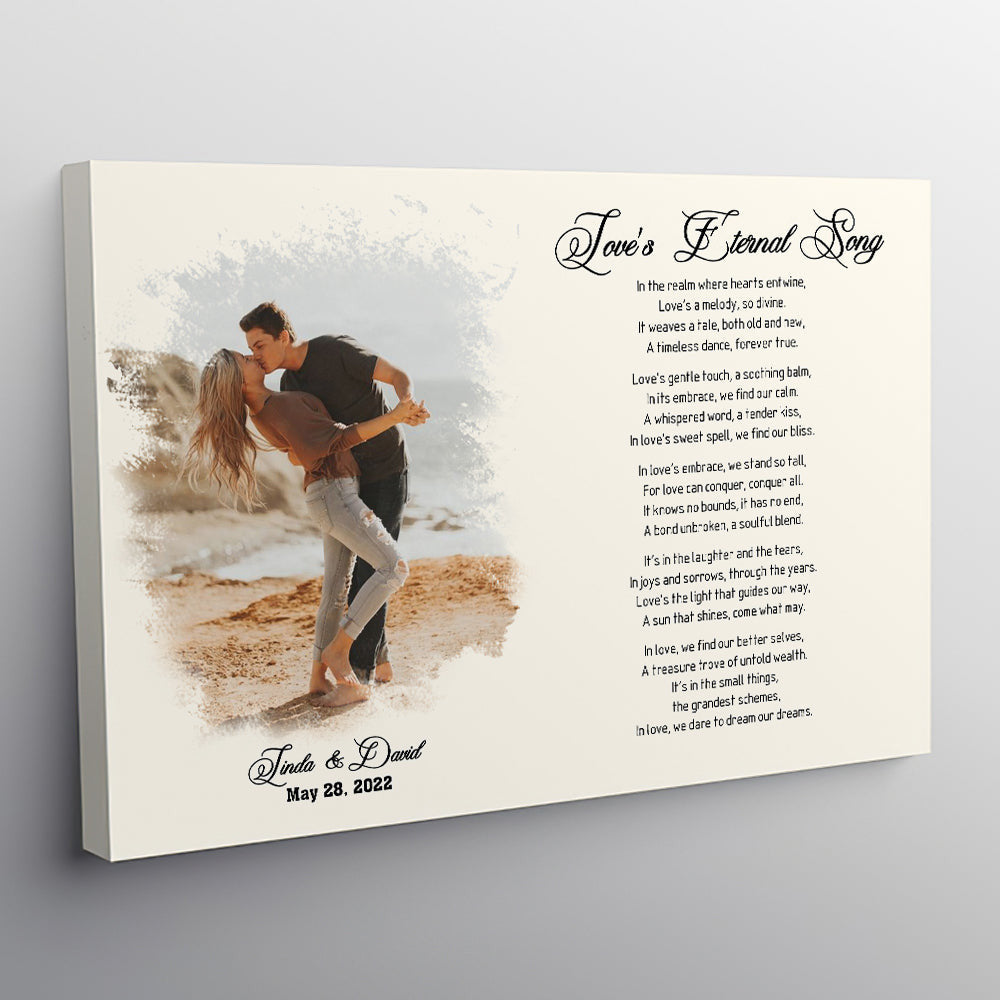 Personalized Love External Song Canvas Wall Art