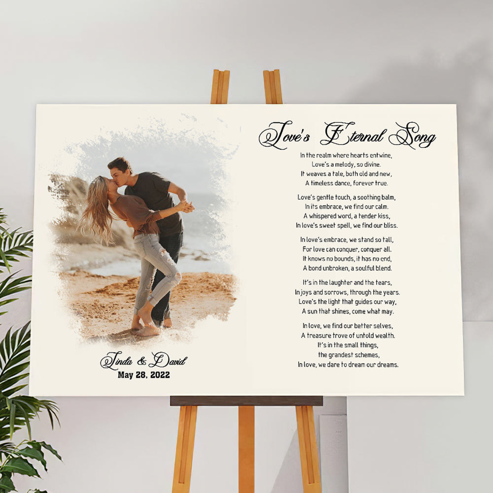 Personalized Love External Song Canvas Wall Art