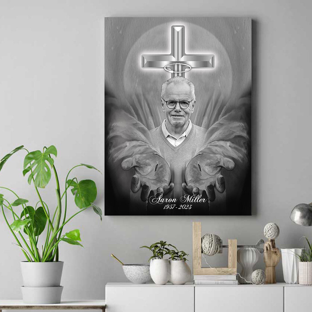 Personalized Love In Heaven Memorial Canvas Wall Art Prints
