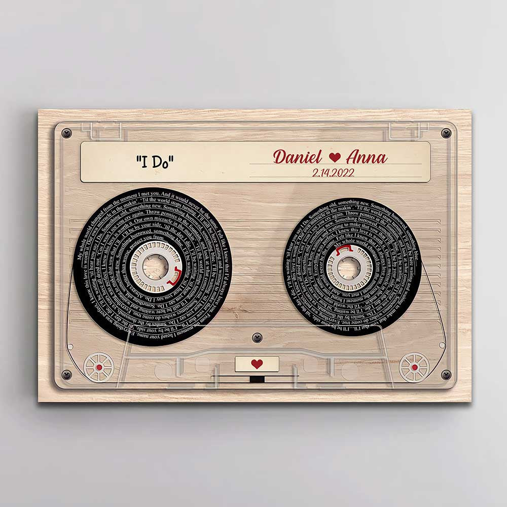 Personalized Love Song Canvas Wall Art
