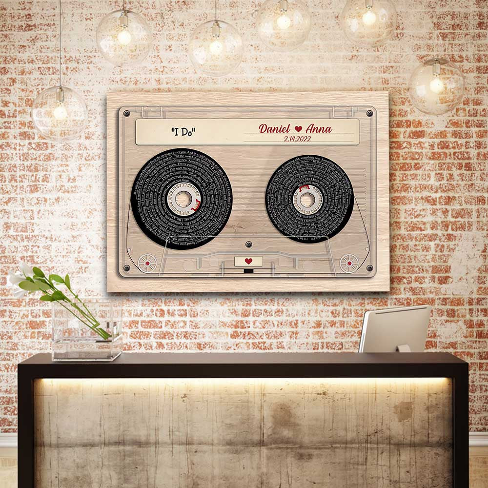 Personalized Love Song Canvas Wall Art