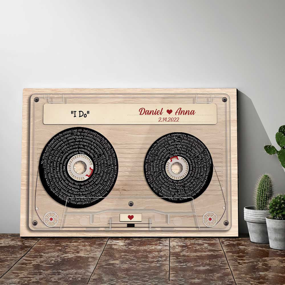 Personalized Love Song Canvas Wall Art