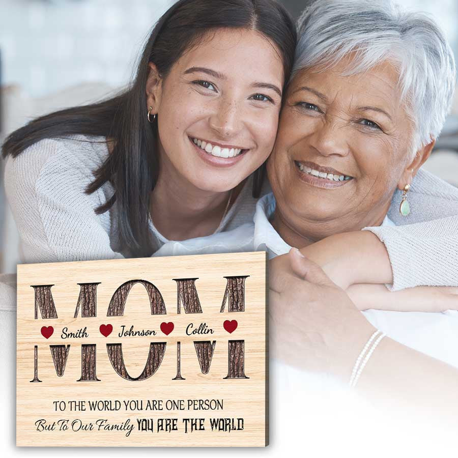 Personalized Mom You Are One Person Canvas Wall Art - Gift For Mothers Day