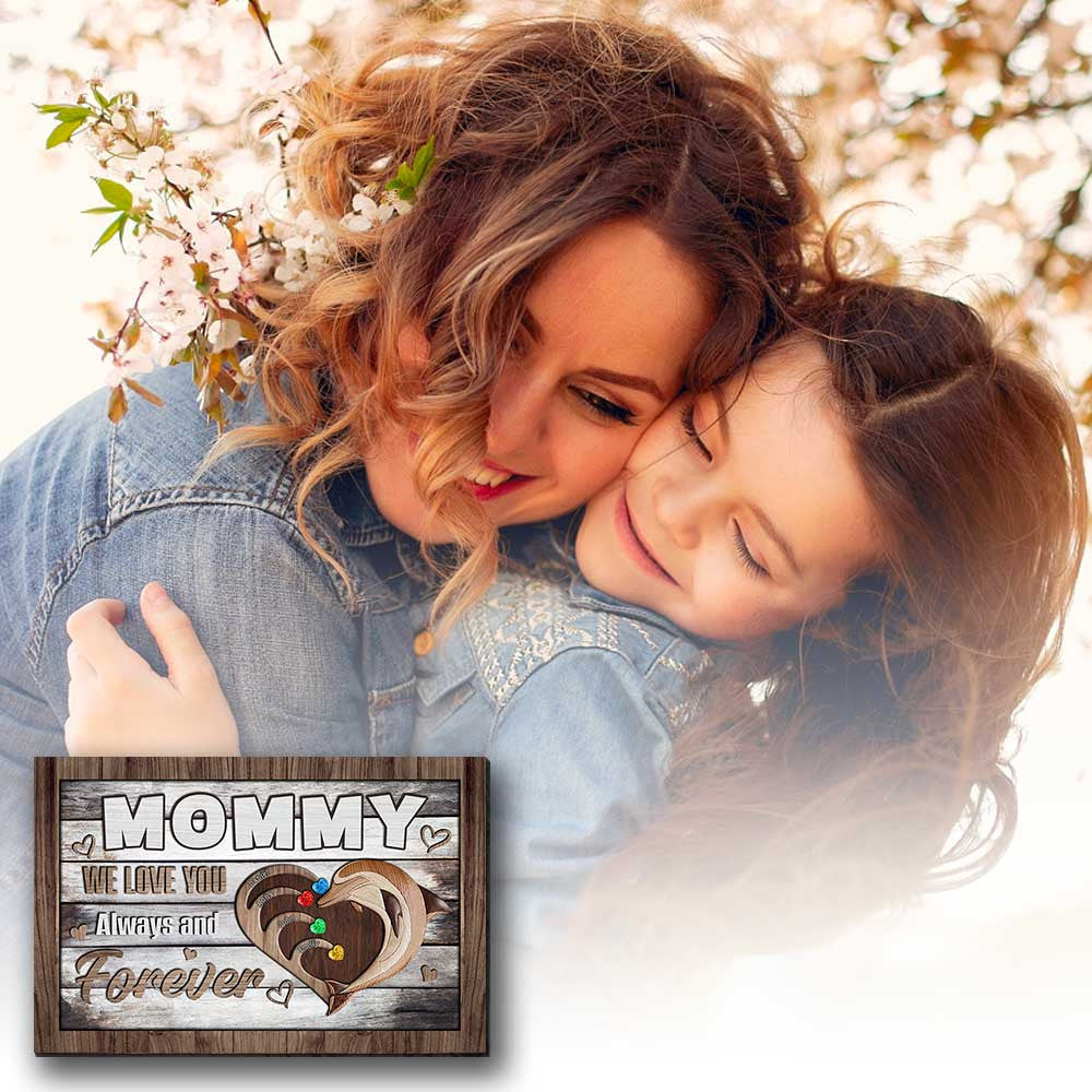 Personalized Mommy We Love You Forever Canvas Wall Art - Gift For Mothers Day