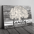 Personalized Names On Tree Family Canvas Wall Art