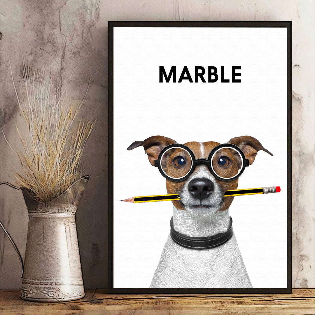 Personalized Pet Portrait Oil Painting Effect Canvas Wall Art – Pet Lover Gift