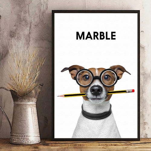 Personalized Pet Portrait Oil Painting Effect Canvas Wall Art – Pet Lover Gift