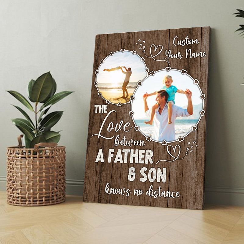 Personalized The Love Between From Daughter Or Son Canvas Wall Art Prints