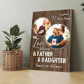 Personalized The Love Between From Daughter Or Son Canvas Wall Art – Family Home Decor
