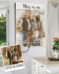 Personalized This Is Us Art Drawing Canvas Wall Art - Family Canvas