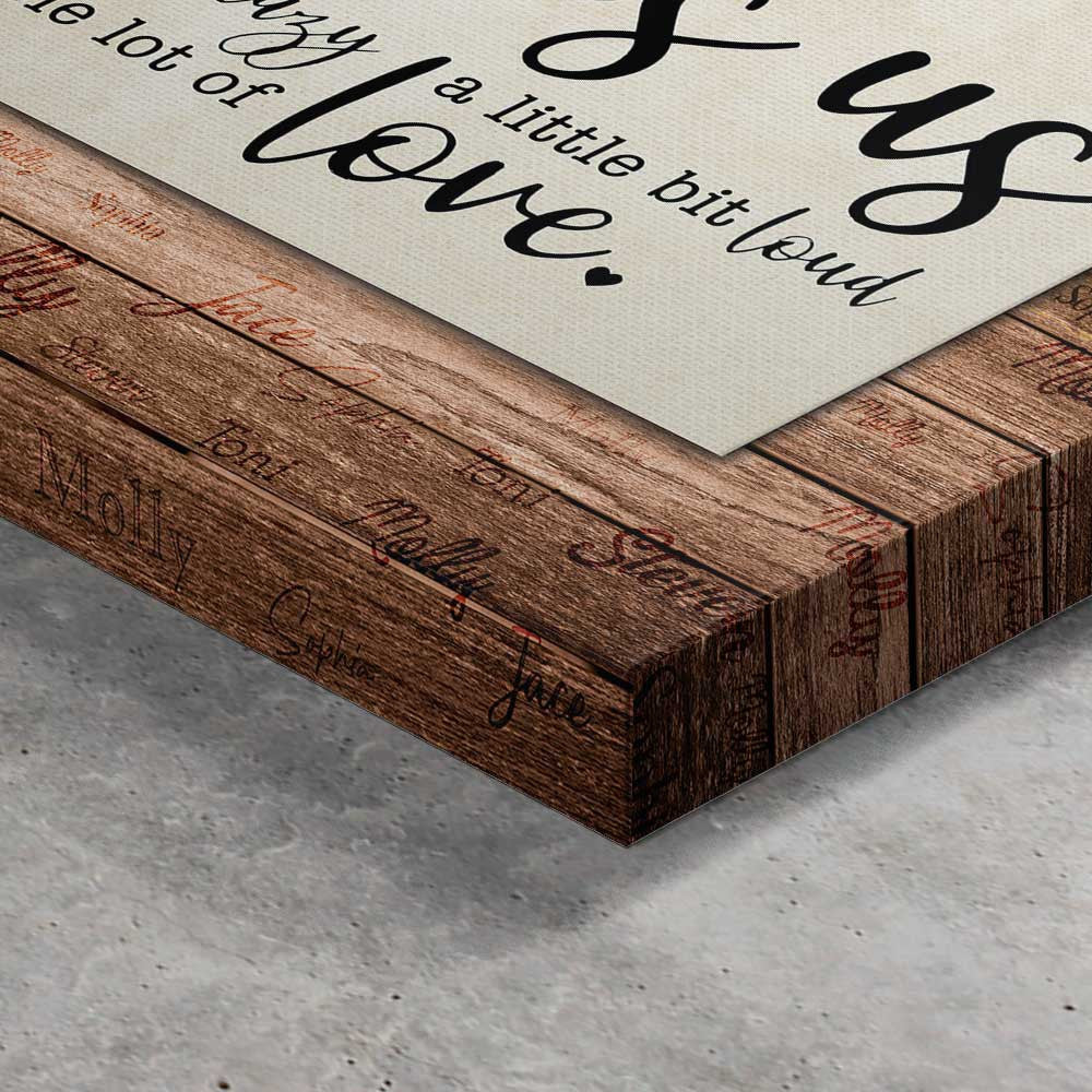 Personalized This Is Us With Name Canvas Wall Art - Up To 15 Names