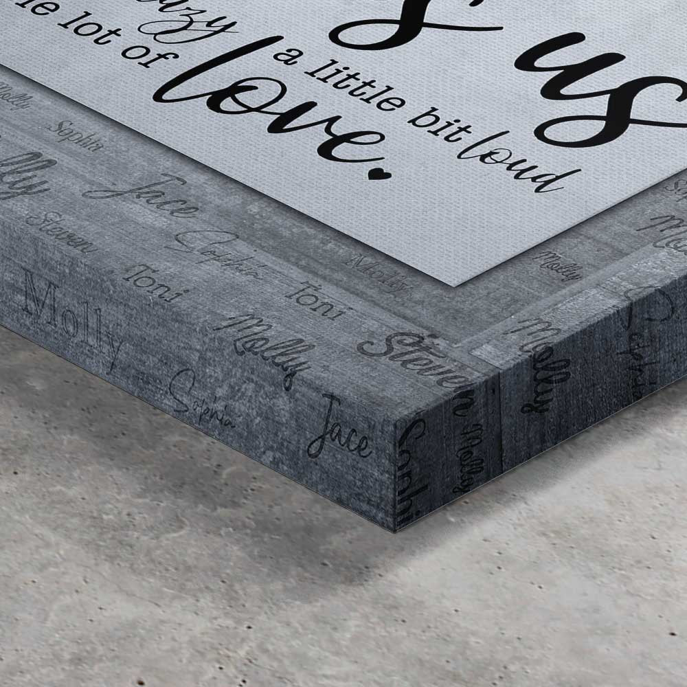 Personalized This Is Us With Name Canvas Wall Art - Up To 15 Names