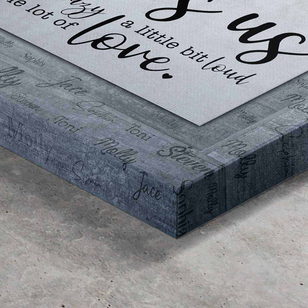 Personalized This Is Us With Name Canvas Wall Art - Up To 15 Names